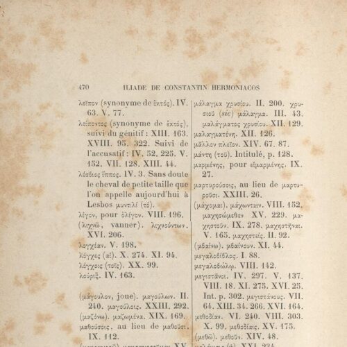 26,5 x 17 εκ. 4 σ. χ.α. + [XVI] σ. + 479 σ. + 4 σ. χ.α., όπου στο φ. 2 κτητορική σφραγίδα 